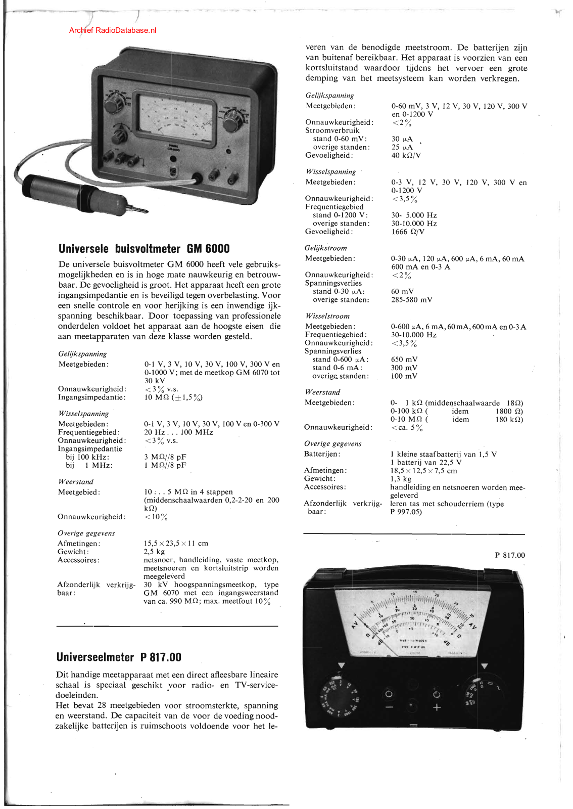 Philips P817-00 User Manual