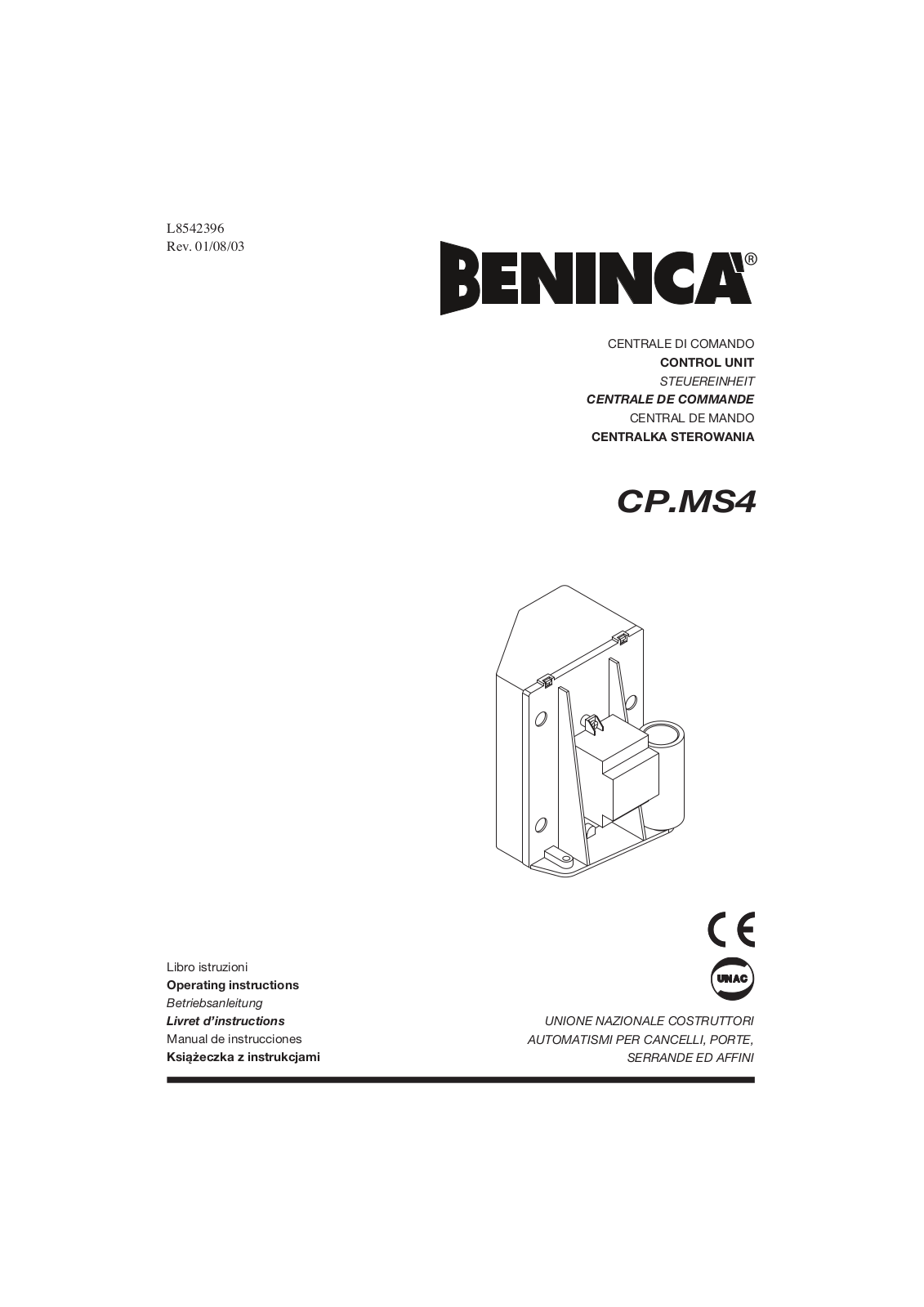 Beninca CPMS4 User Manual