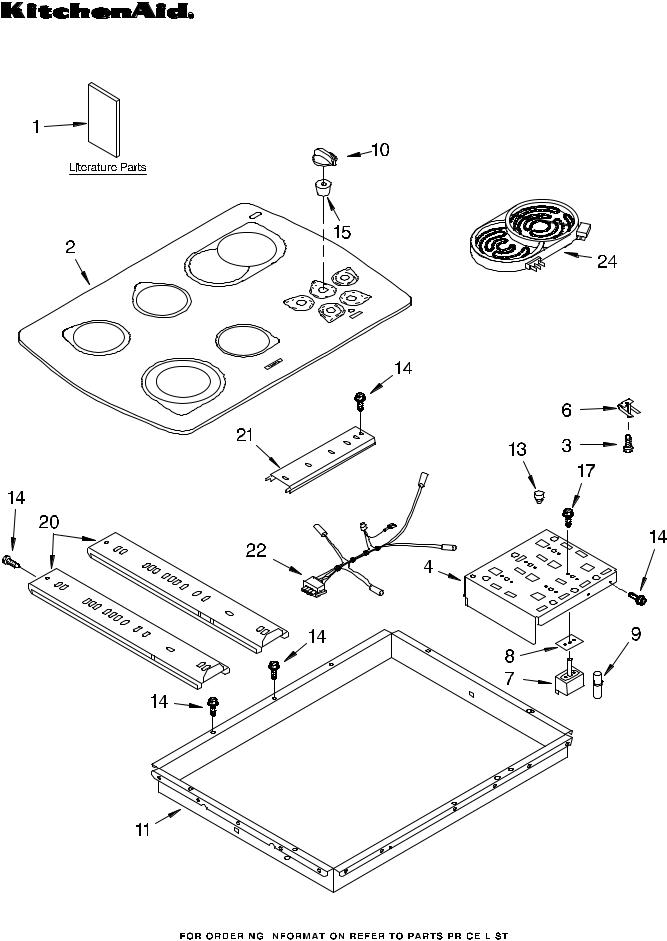 KitchenAid KECC562GWH1 Parts List