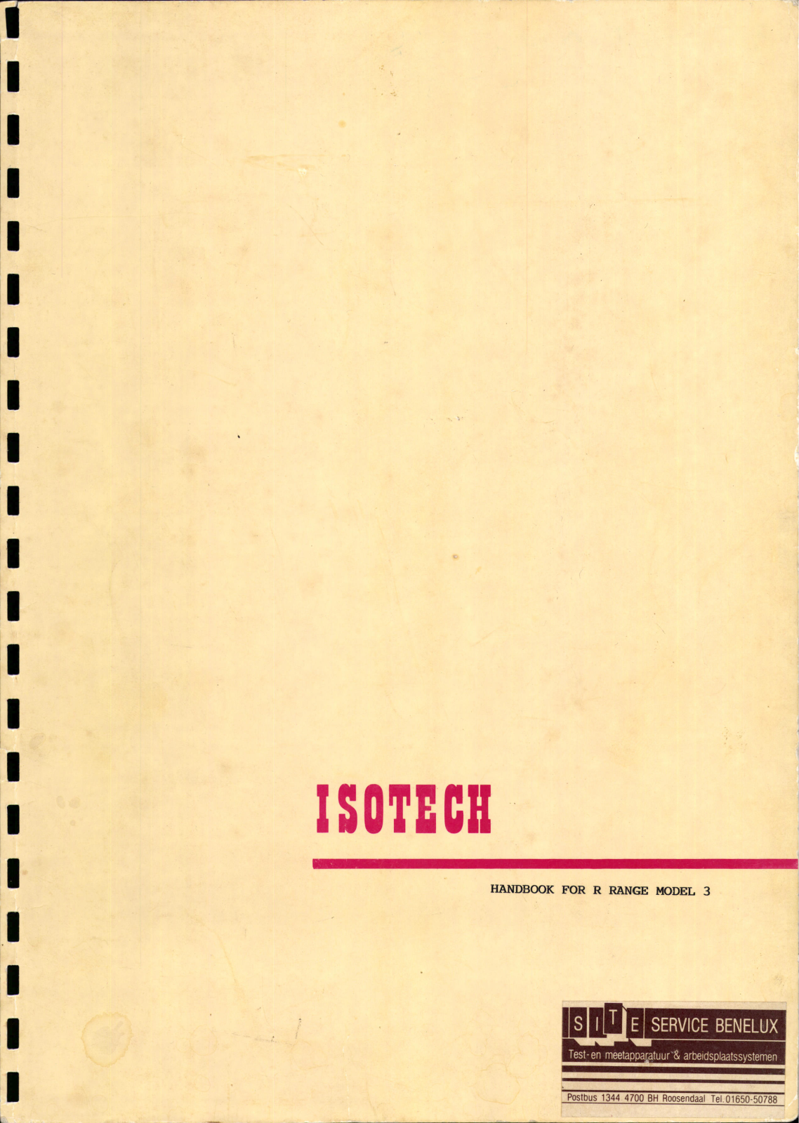 Isotech 3 User Manual