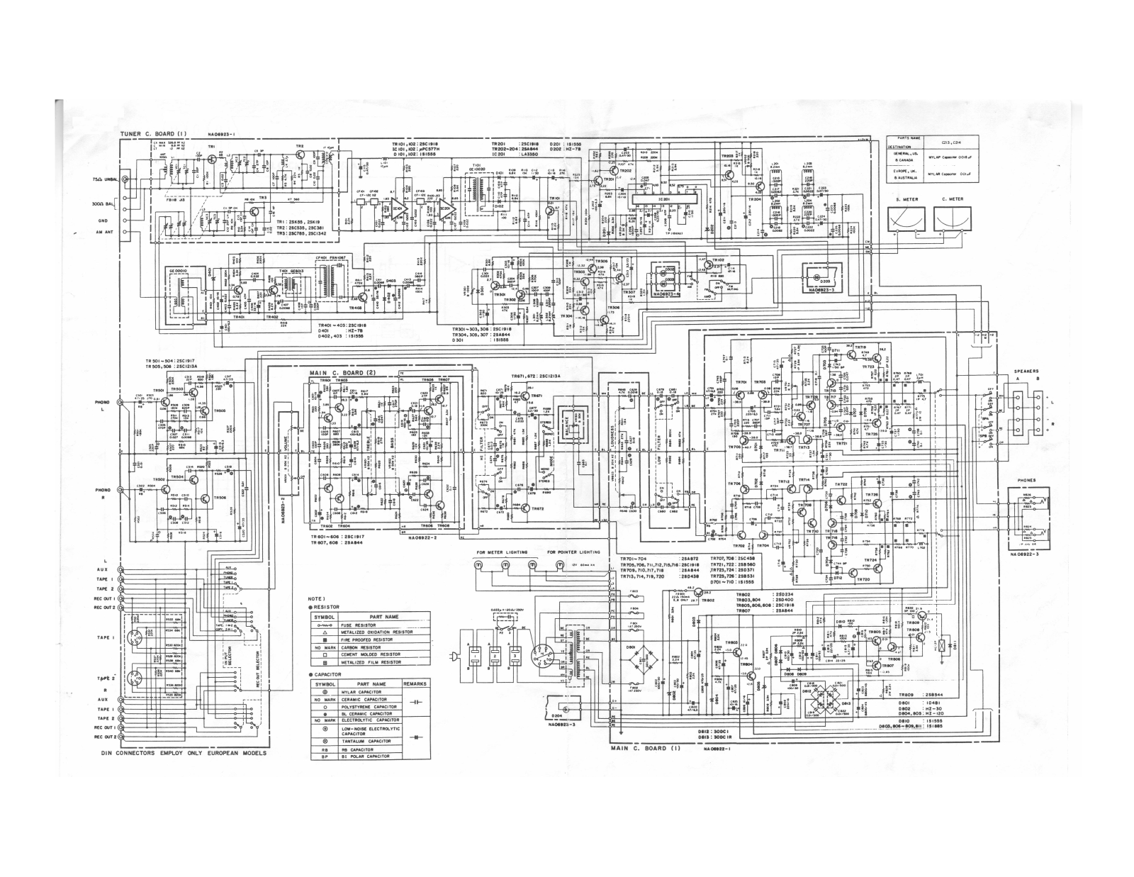 Yamaha CR-620-S Schematic