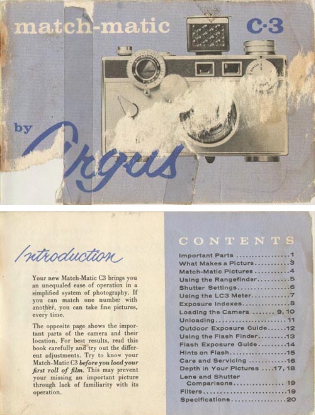 Argus C-3 Operating Instructions