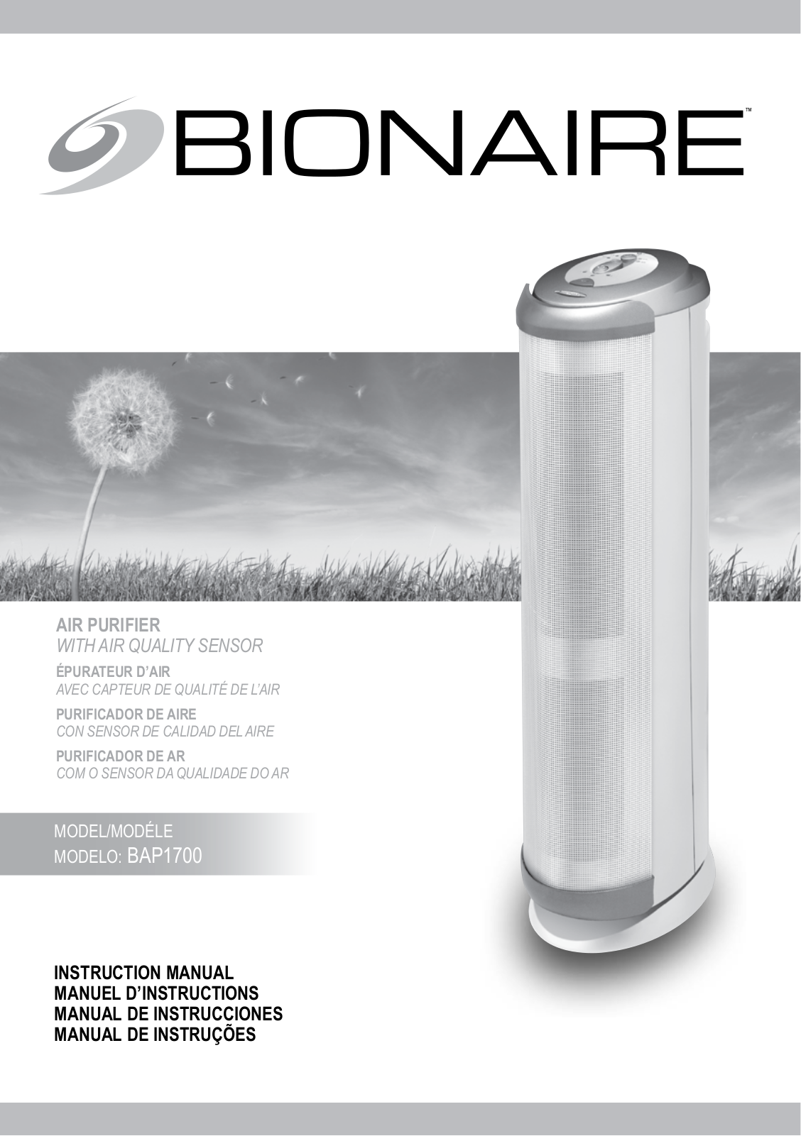 Bionaire BAP1700 User Manual