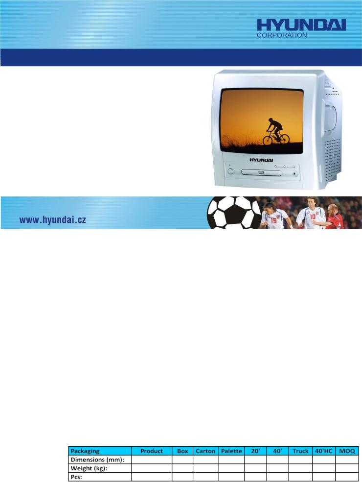 Hyundai CTV1401MDVD User Manual