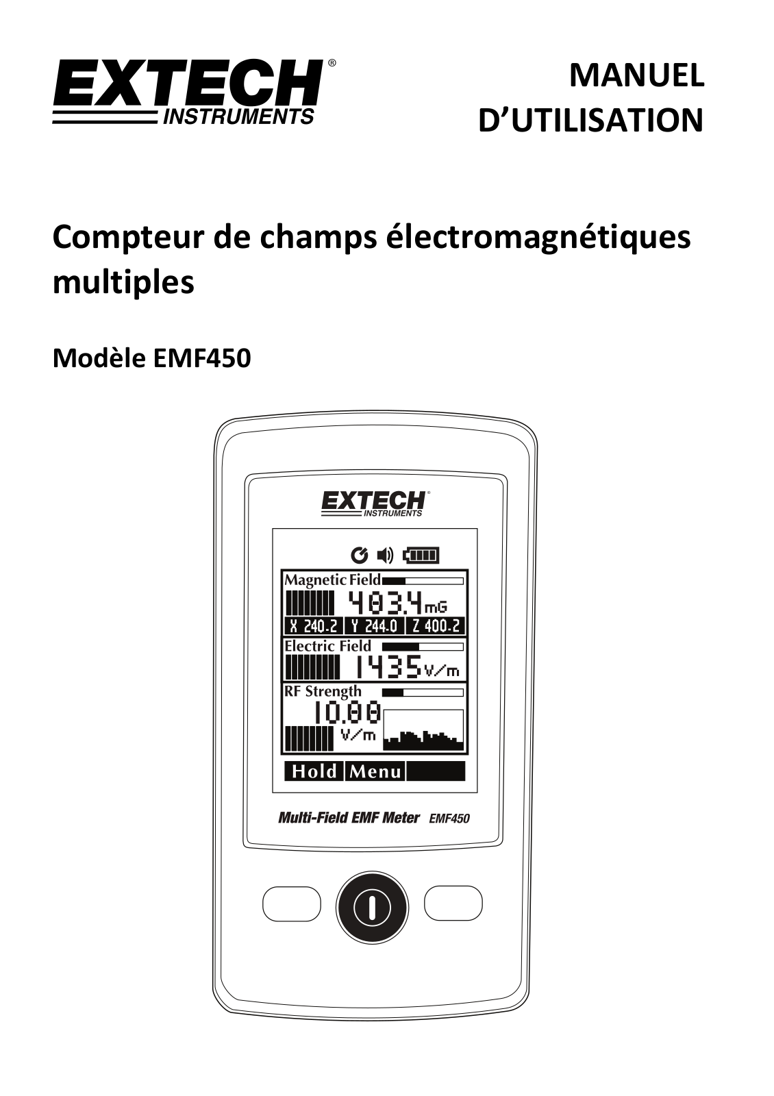 Extech EMF450 User guide