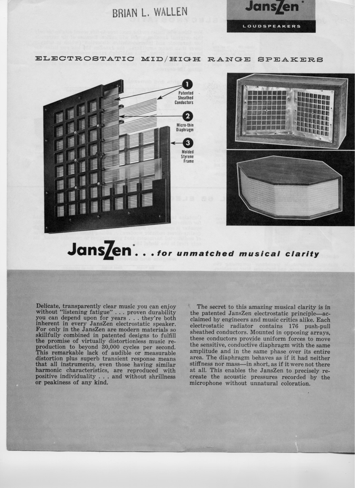 JansZen 1-30, 65 Brochure