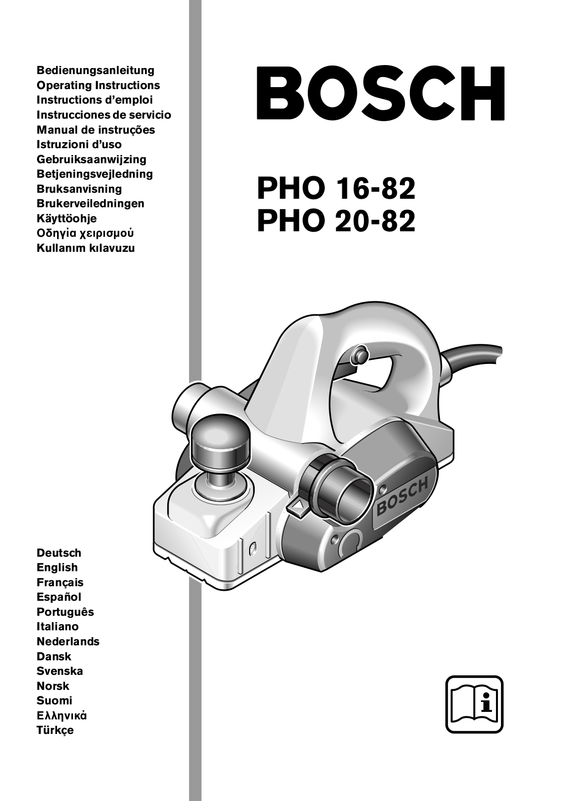 Bosch PHO20 82 User Manual