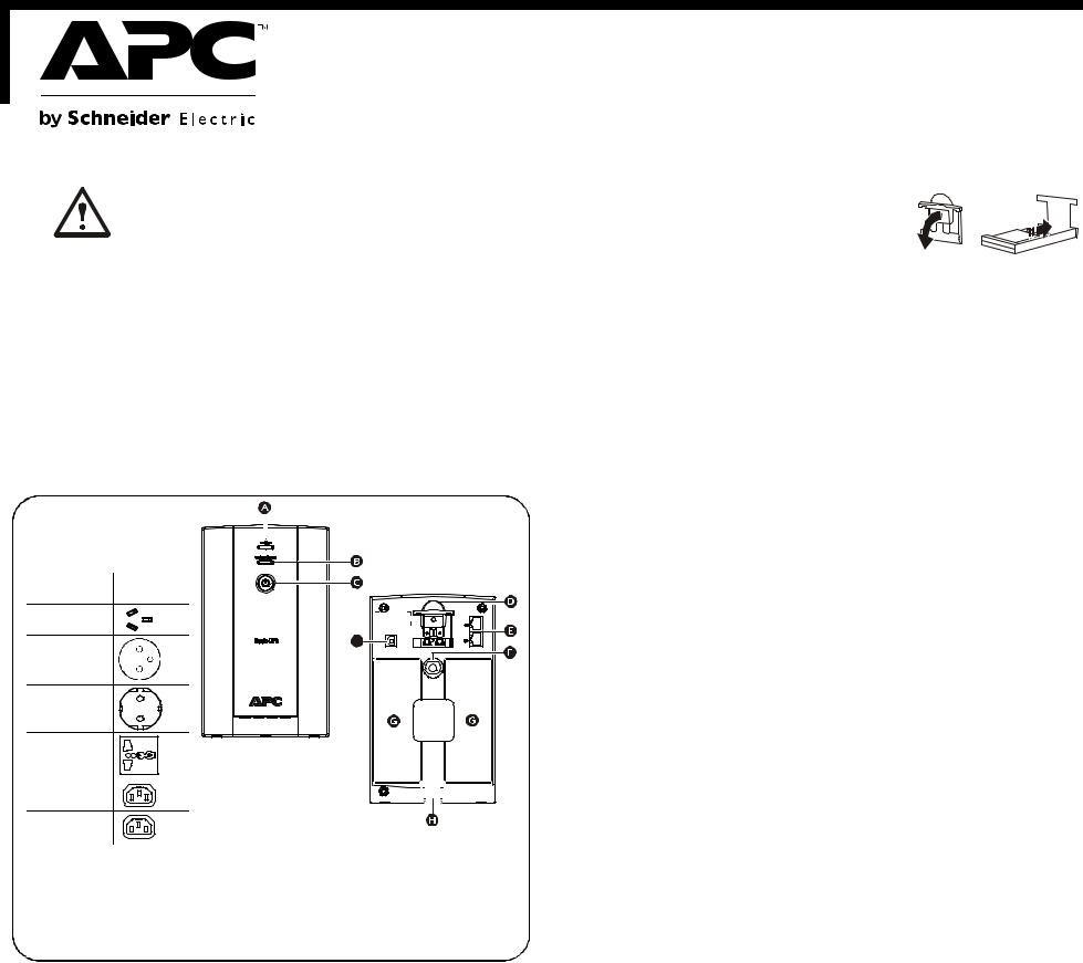 APC BX1400U-FR, BX1400UI, BX950U-FR, BX950UI User Manual