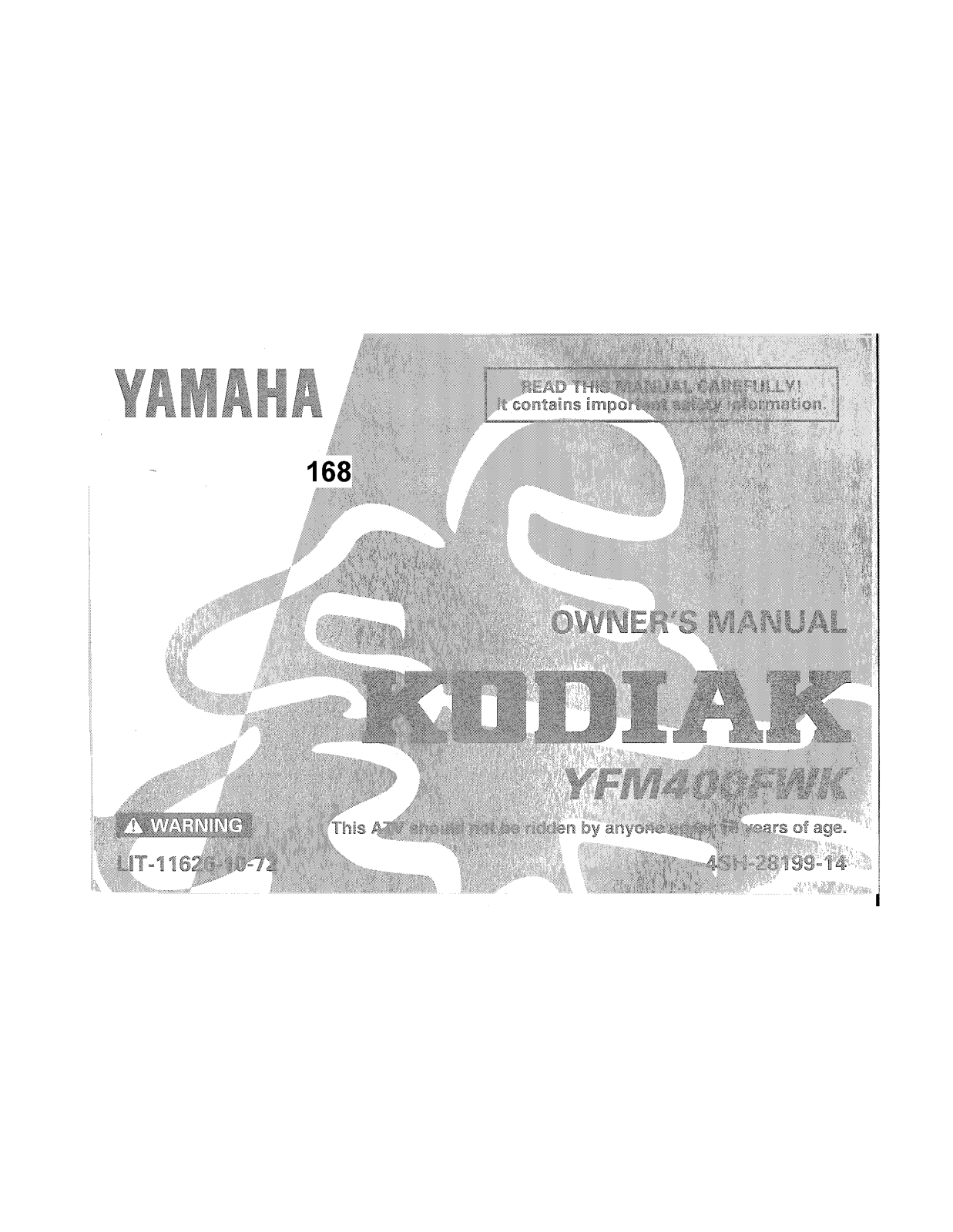 Yamaha YFM400FWK User Manual