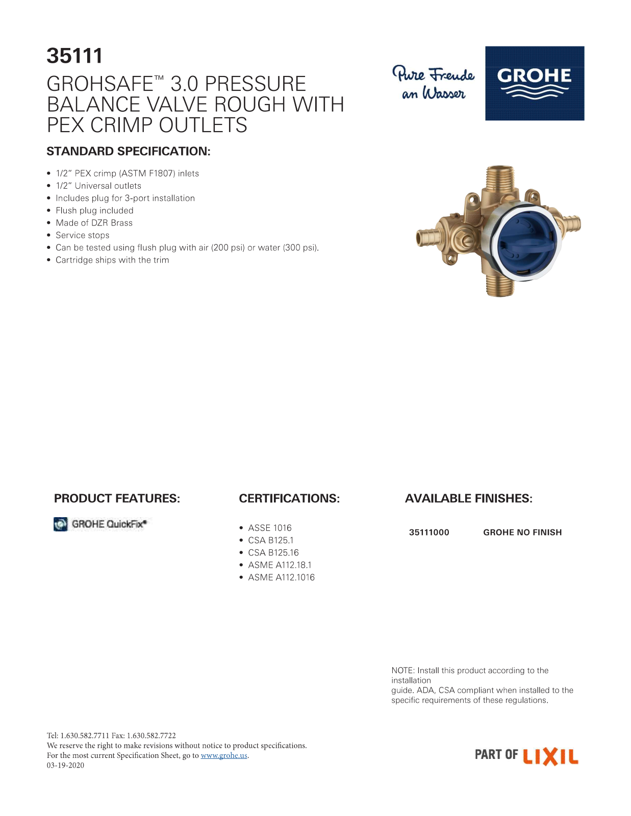 GROHE HBZM1597 Specifications - ManualMachine.com
