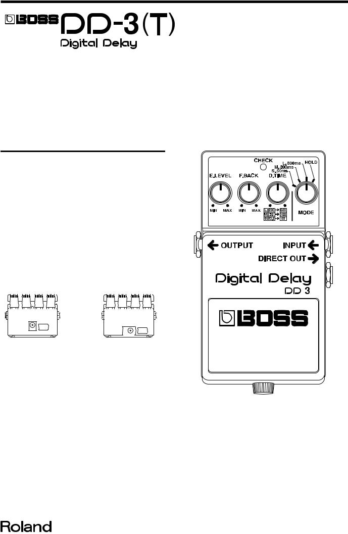 BOSS DD-3T Service Manual