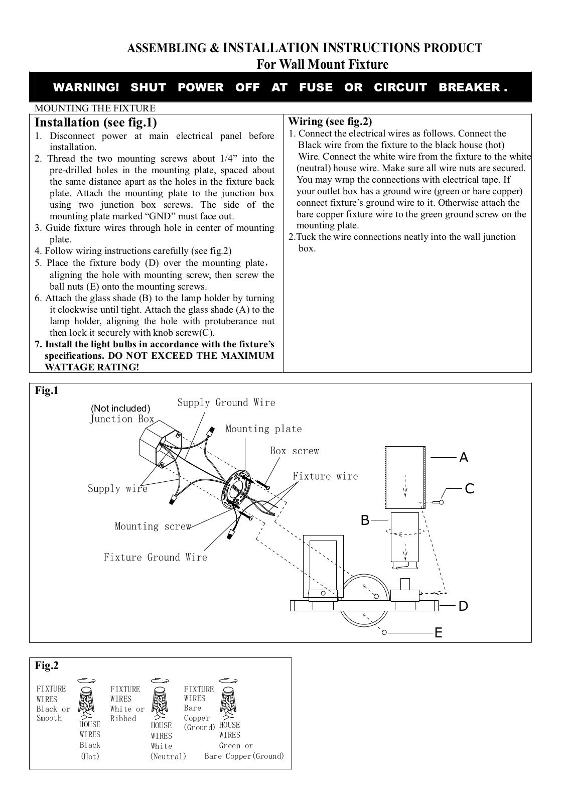 Wade Logan W006469971 Assembling & Installation Instructions - ManualMachine.com