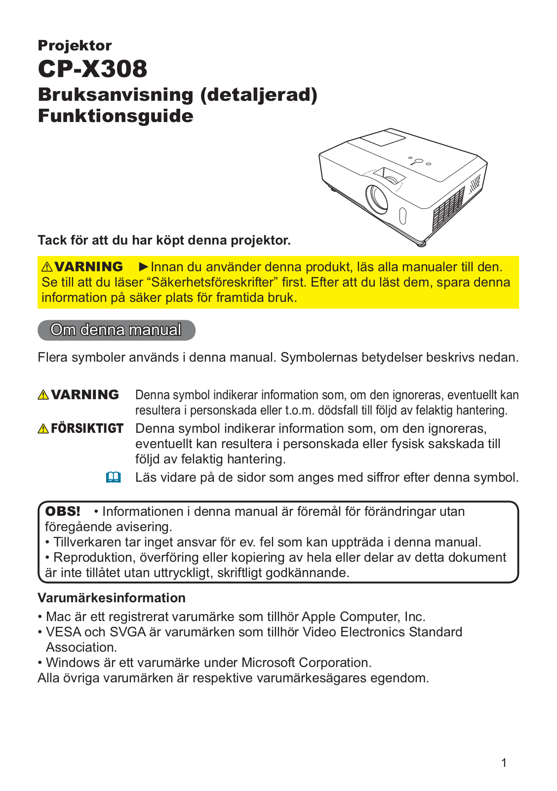 Hitachi CP-X308WF User Manual