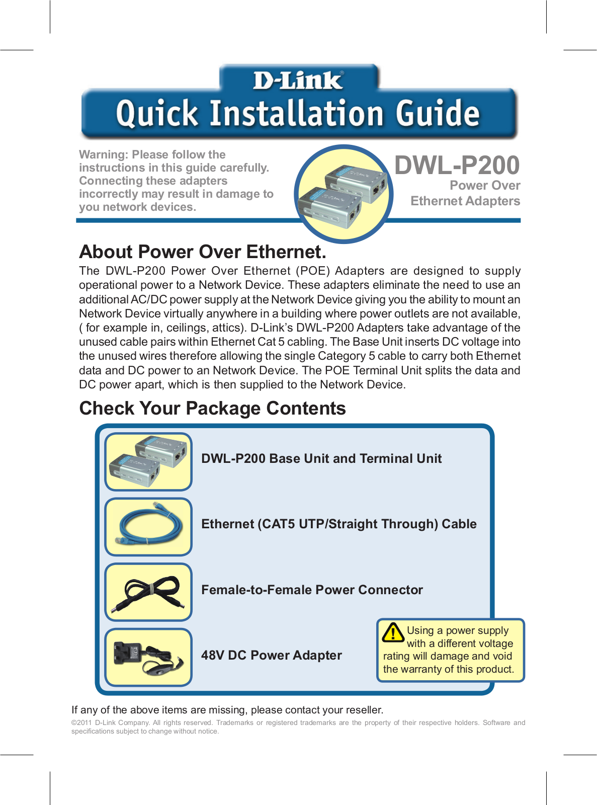 D-LINK DWL-P200 User Manual