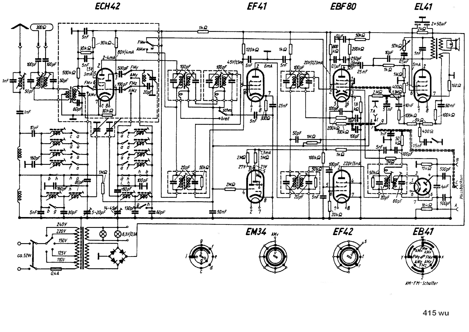 Nordmende 415-WU Schematic