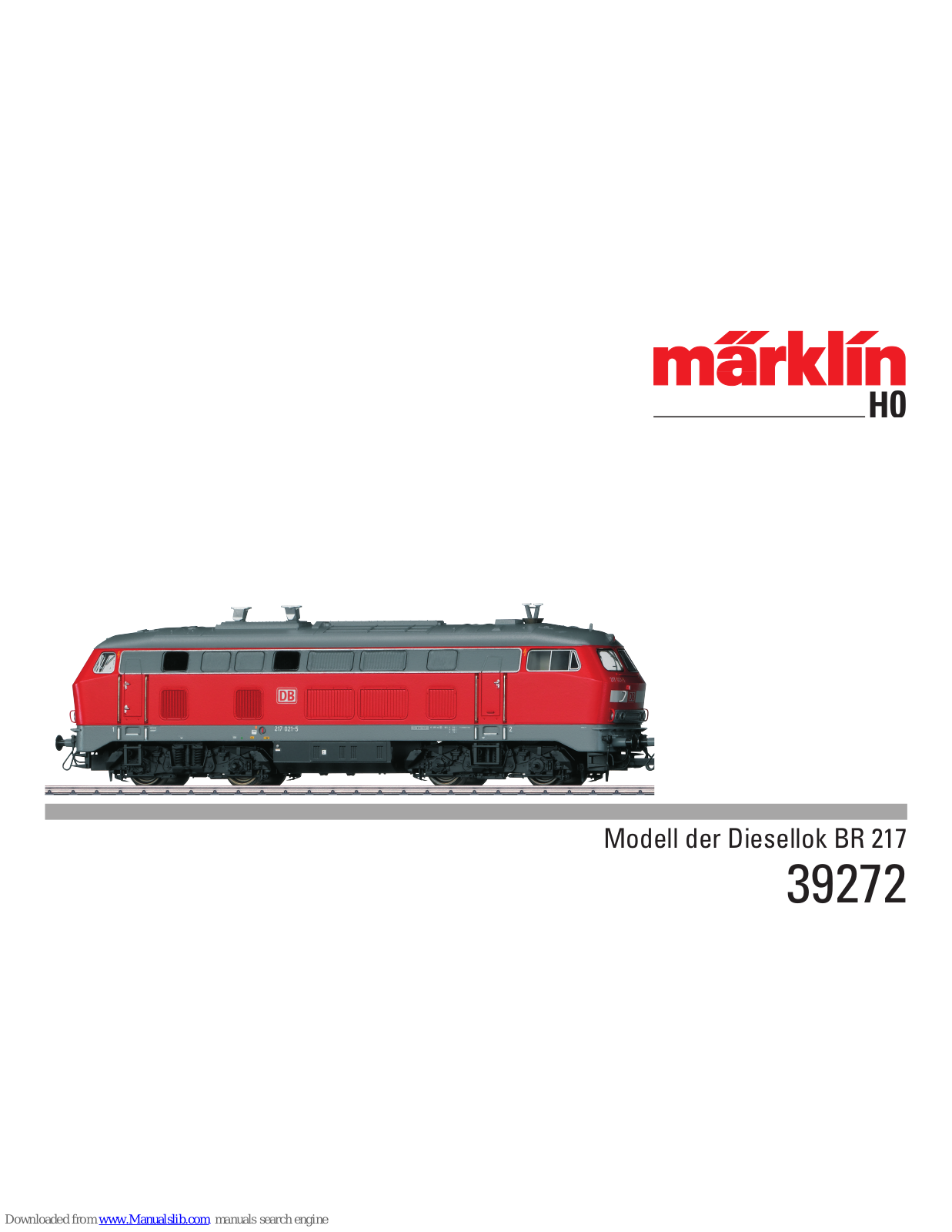 Märklin 39272 User Manual - ManualMachine.com