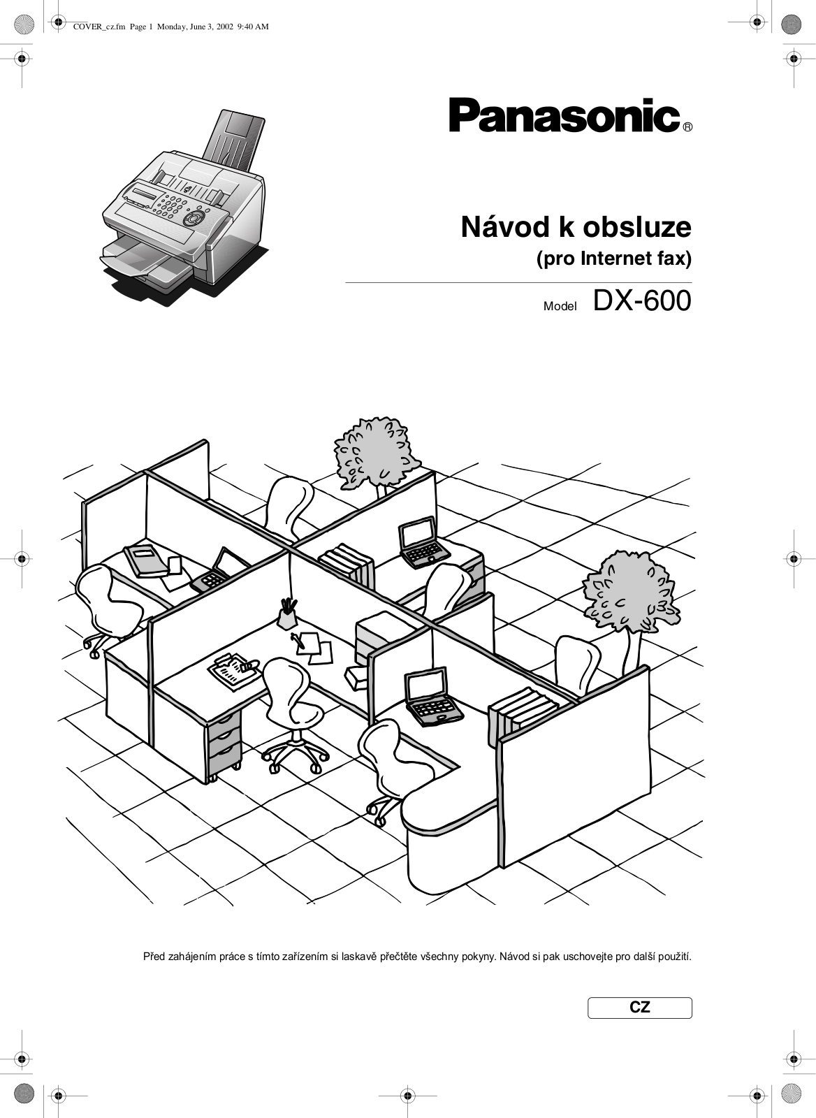 Panasonic DX-600 User Manual