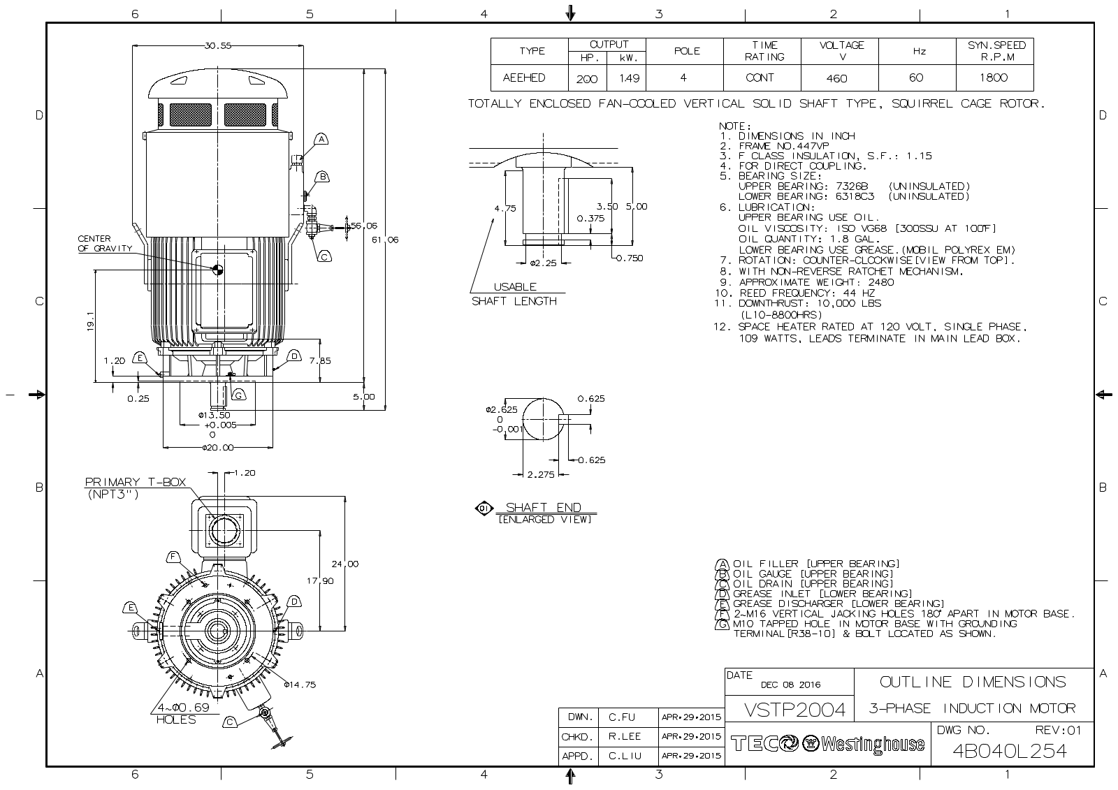 Datasheet VSTP2004 Reference Drawing (Teco) - ManualMachine.com
