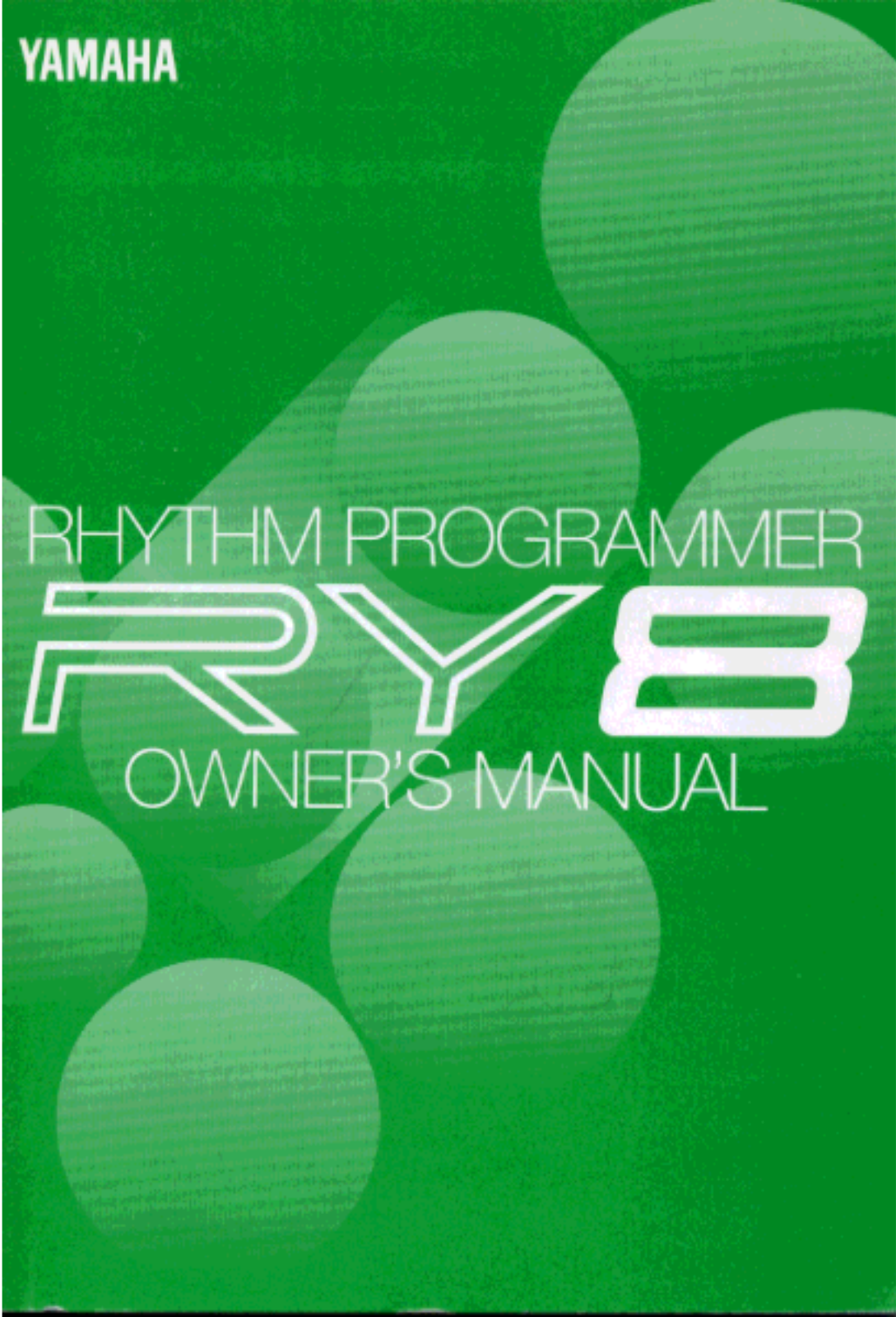 Yamaha RY8 User Manual