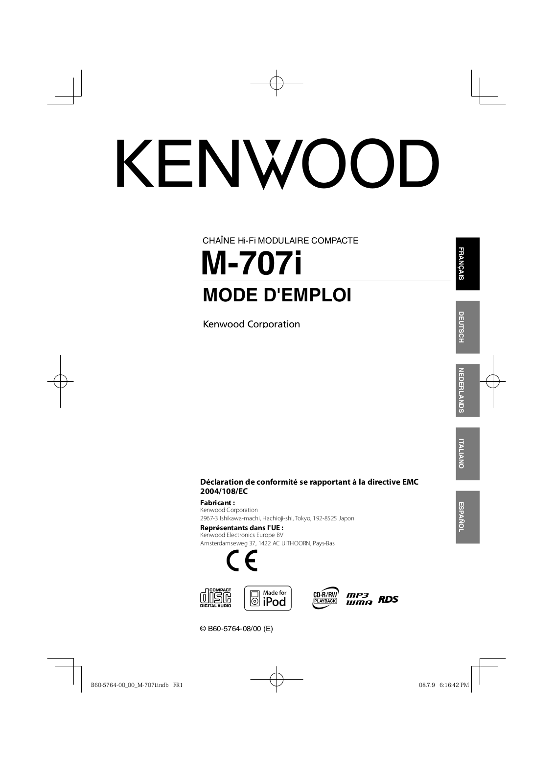 Kenwood M-707i User Manual