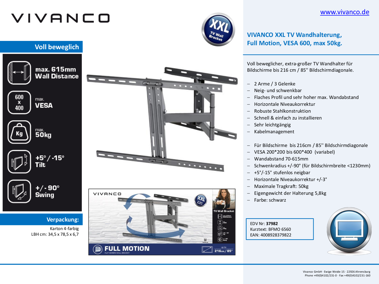 Vivanco BFMO 6560 User Manual