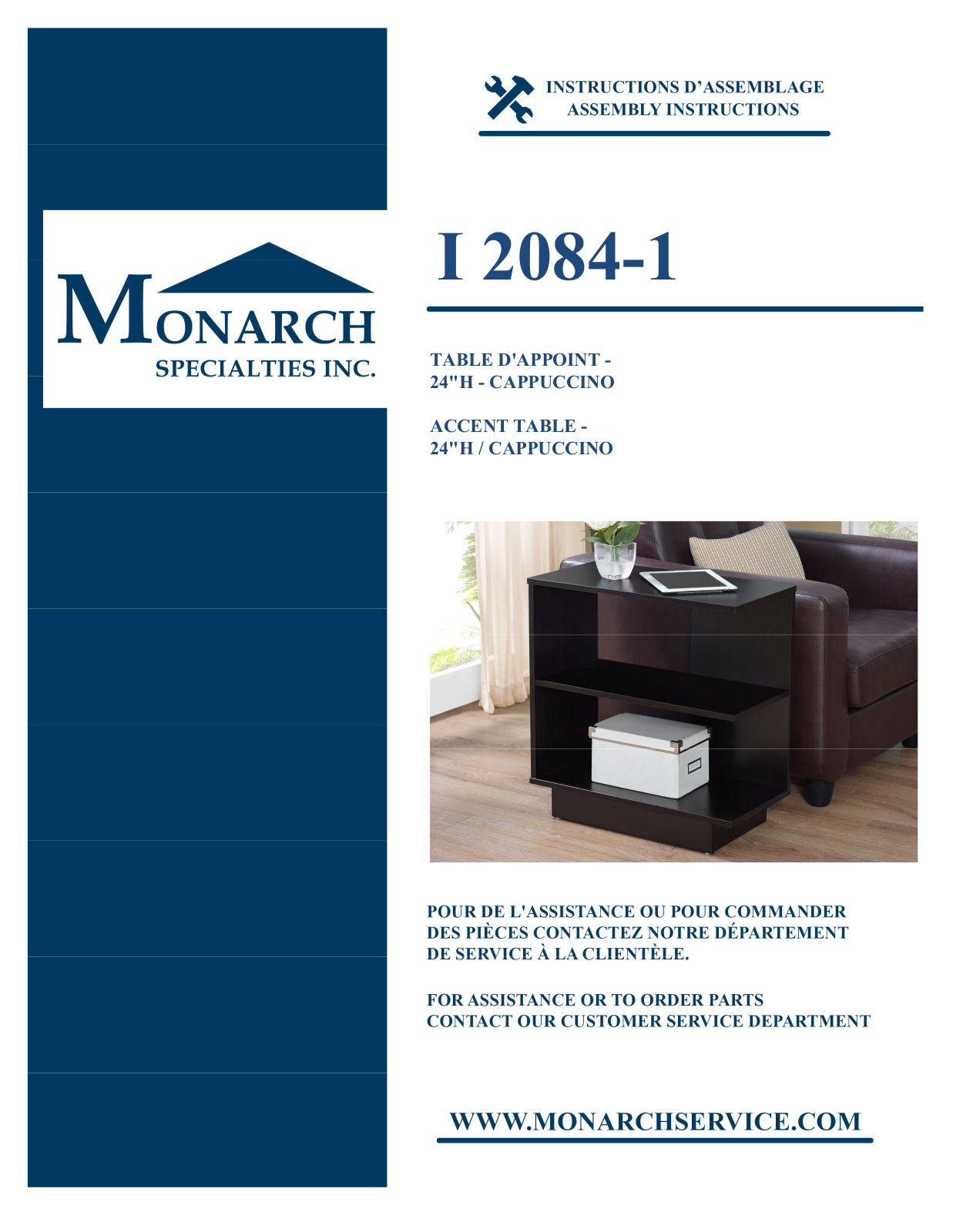 Monarch I2084 Assembly Guide - ManualMachine.com