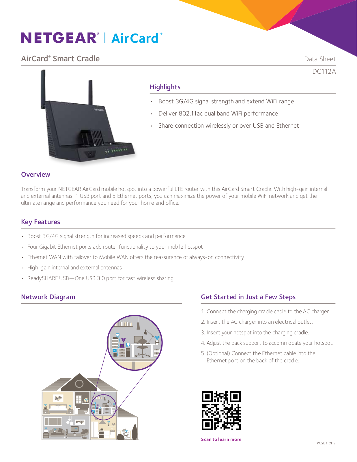 Netgear DC112A Data Sheet