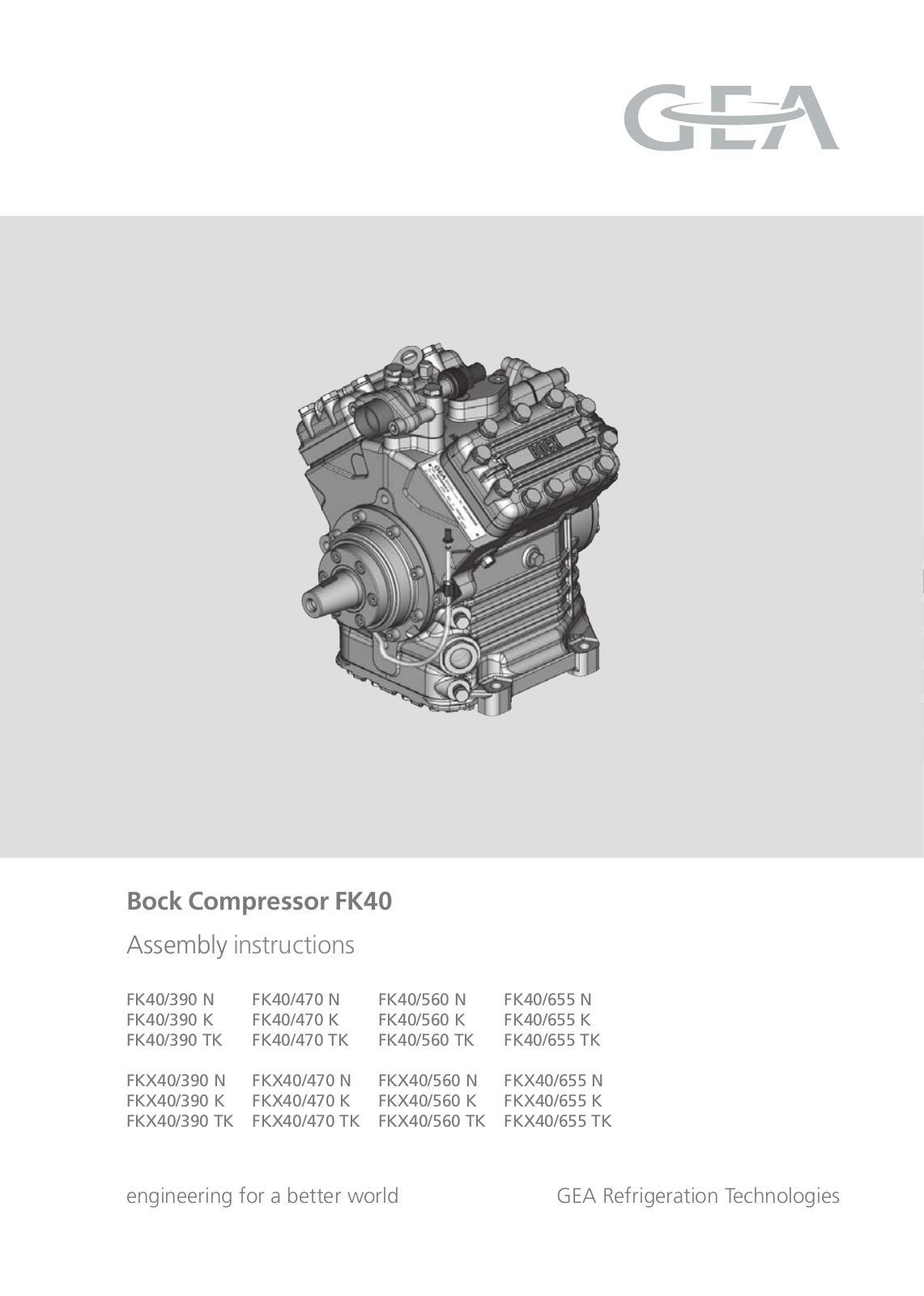 GEA Bock FK40 User Manual