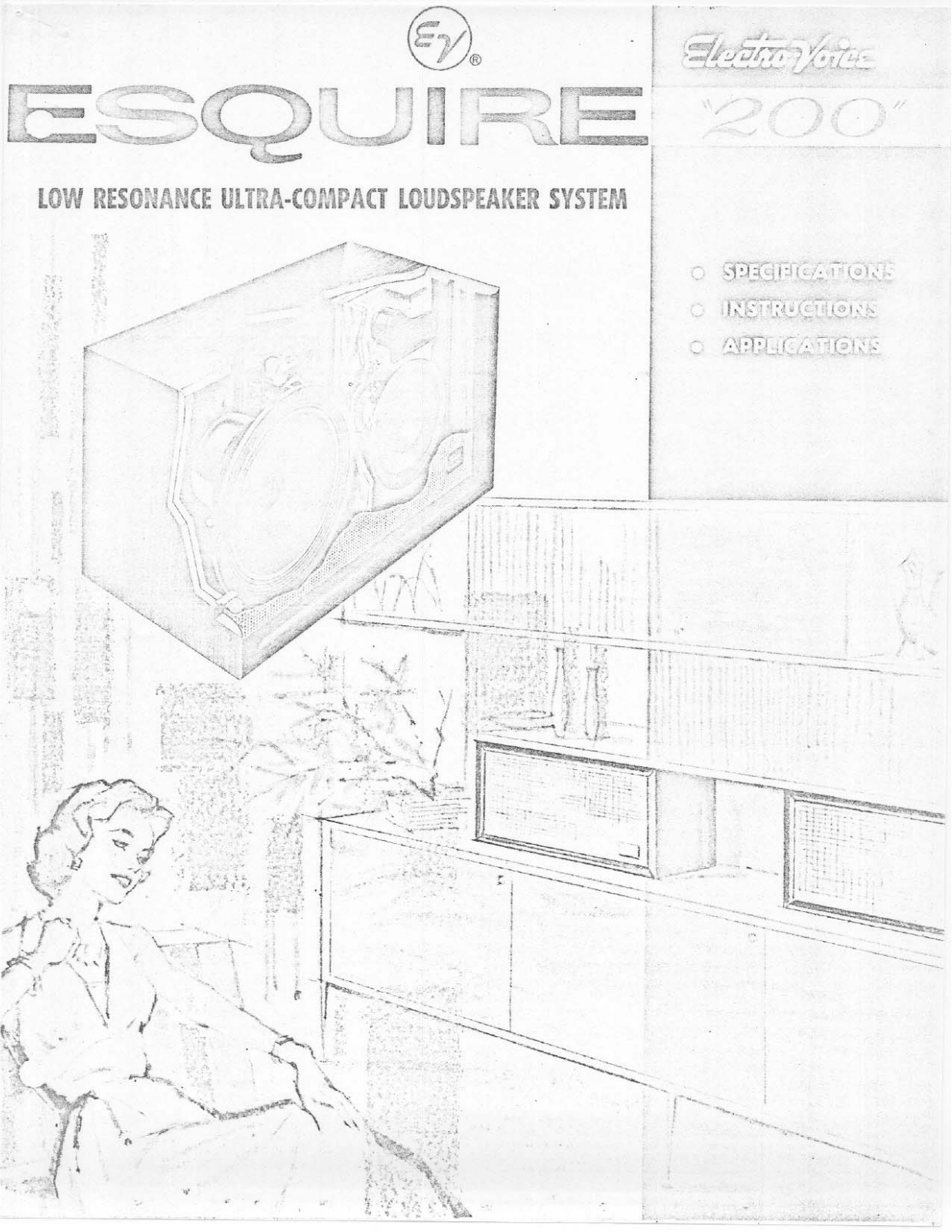 Electro-voice ESQUIRE 200 DATASHEET