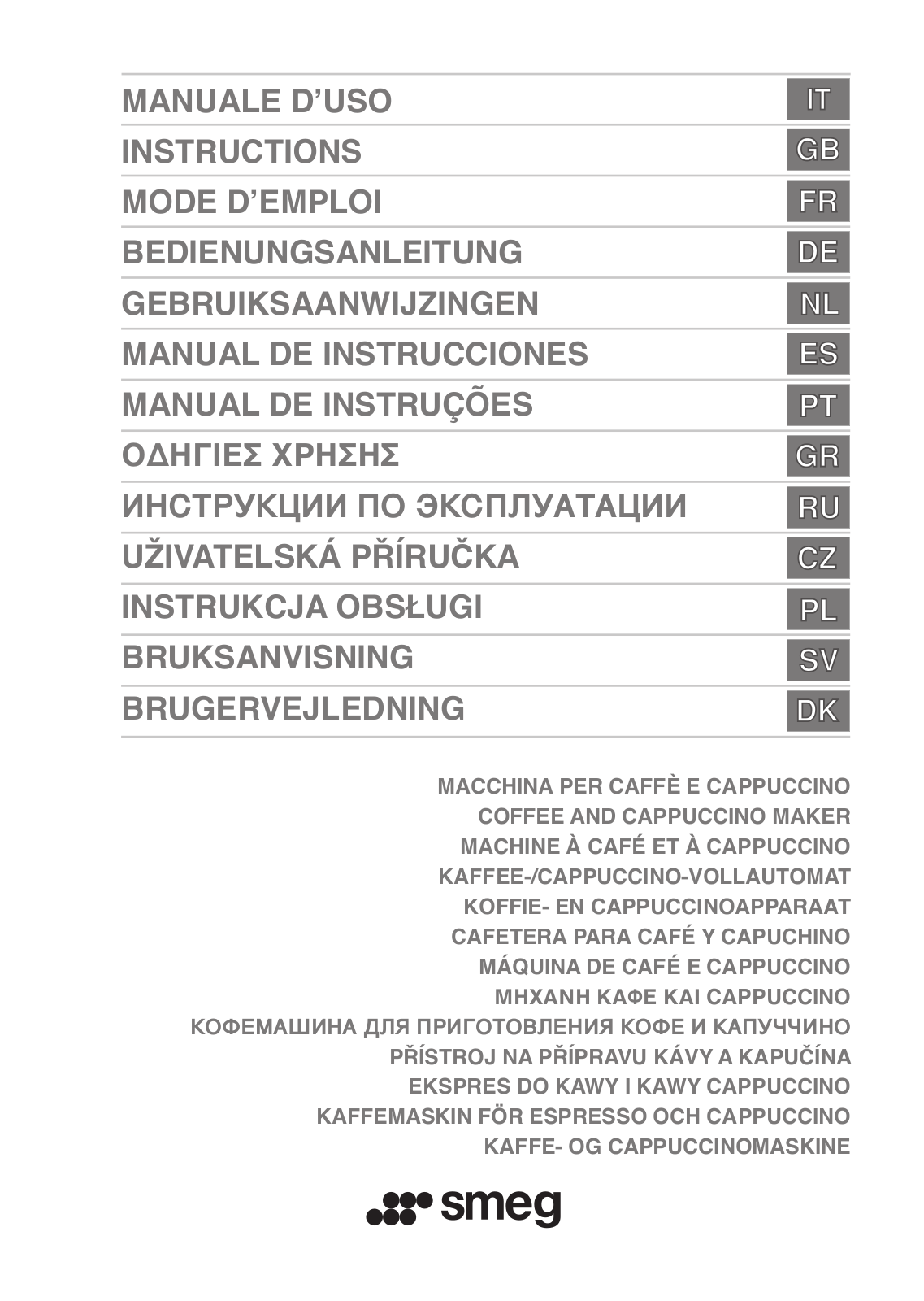 Smeg CMSC451 User Manual