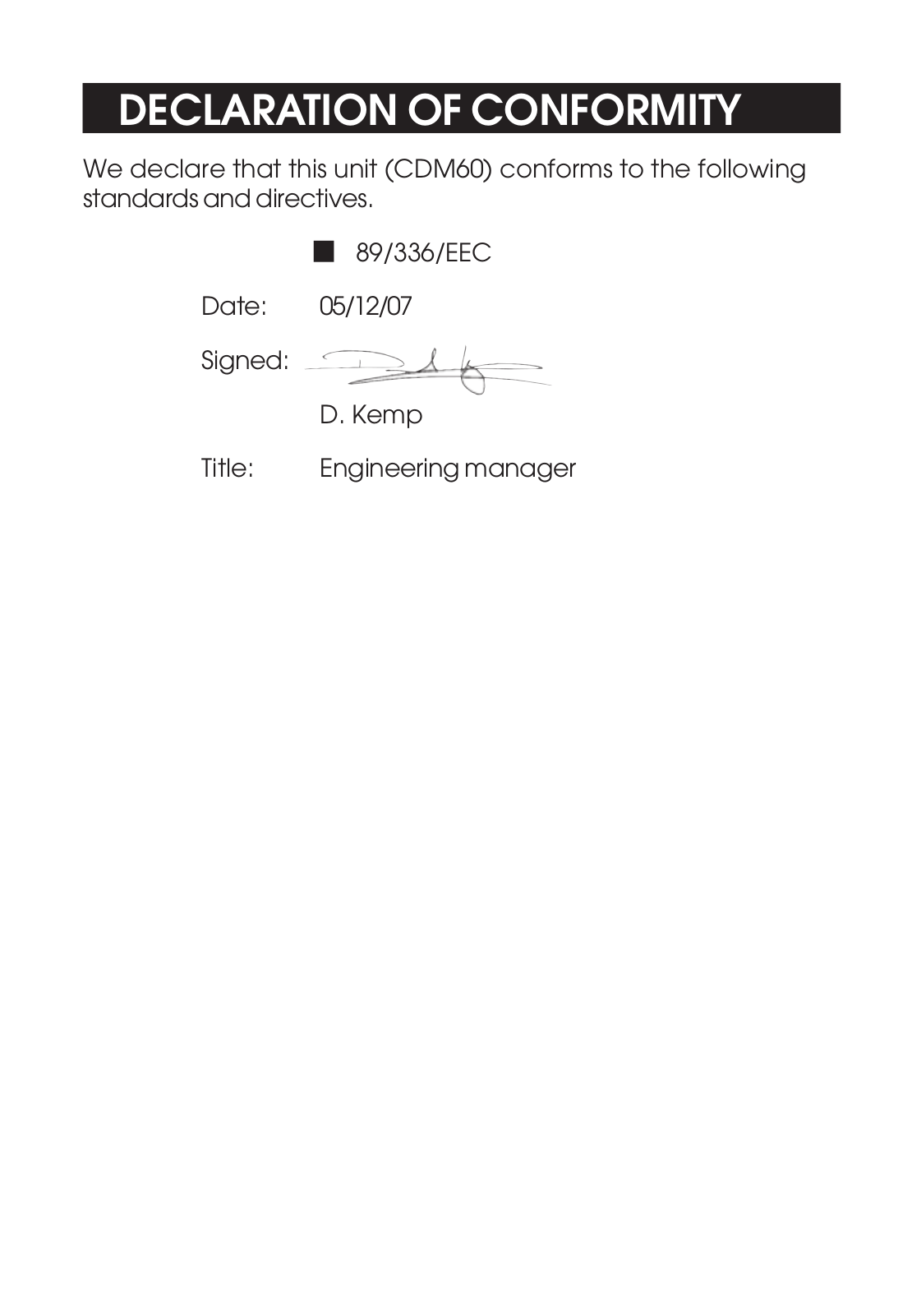 Clarke CDM 60, 4500125 User guide - ManualMachine.com