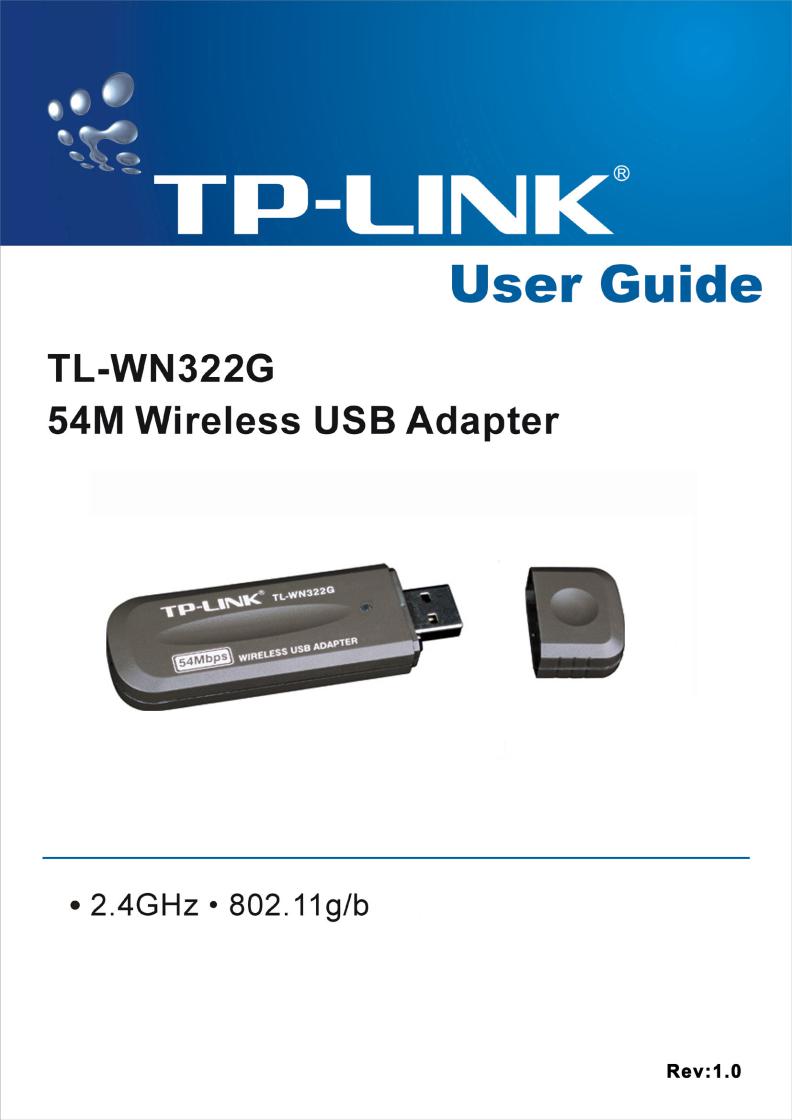 TP-Link TL-WN322G User Manual