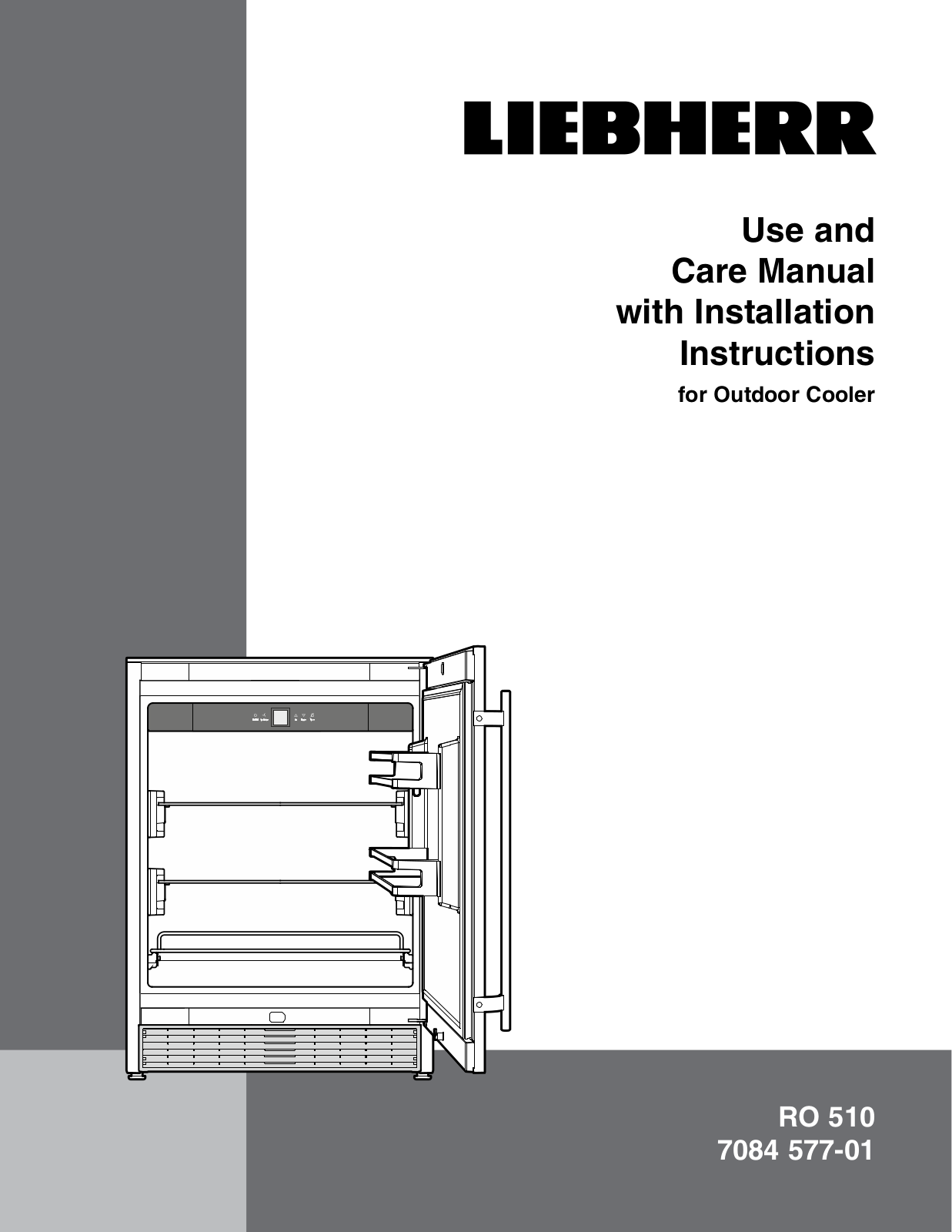 Liebherr RO510 Installation Manual