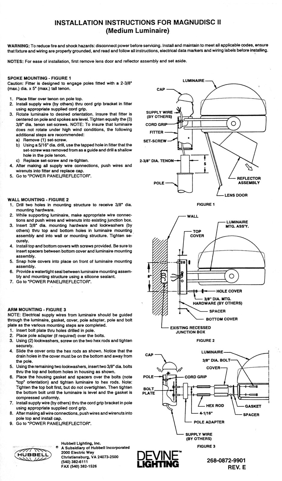 Hubbell Lighting DM User Manual