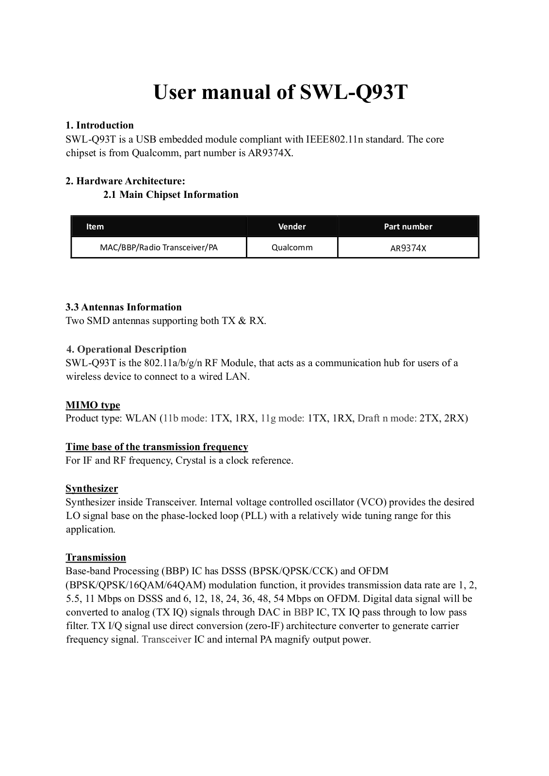 Hanwha Techwin SWLQ93T Users Manual