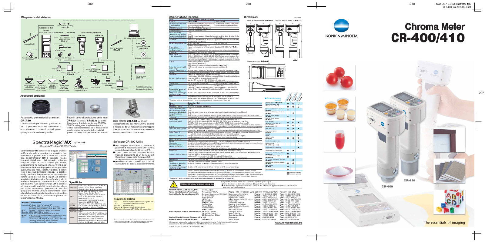 Konica minolta CR-410, CR-400 Brochure