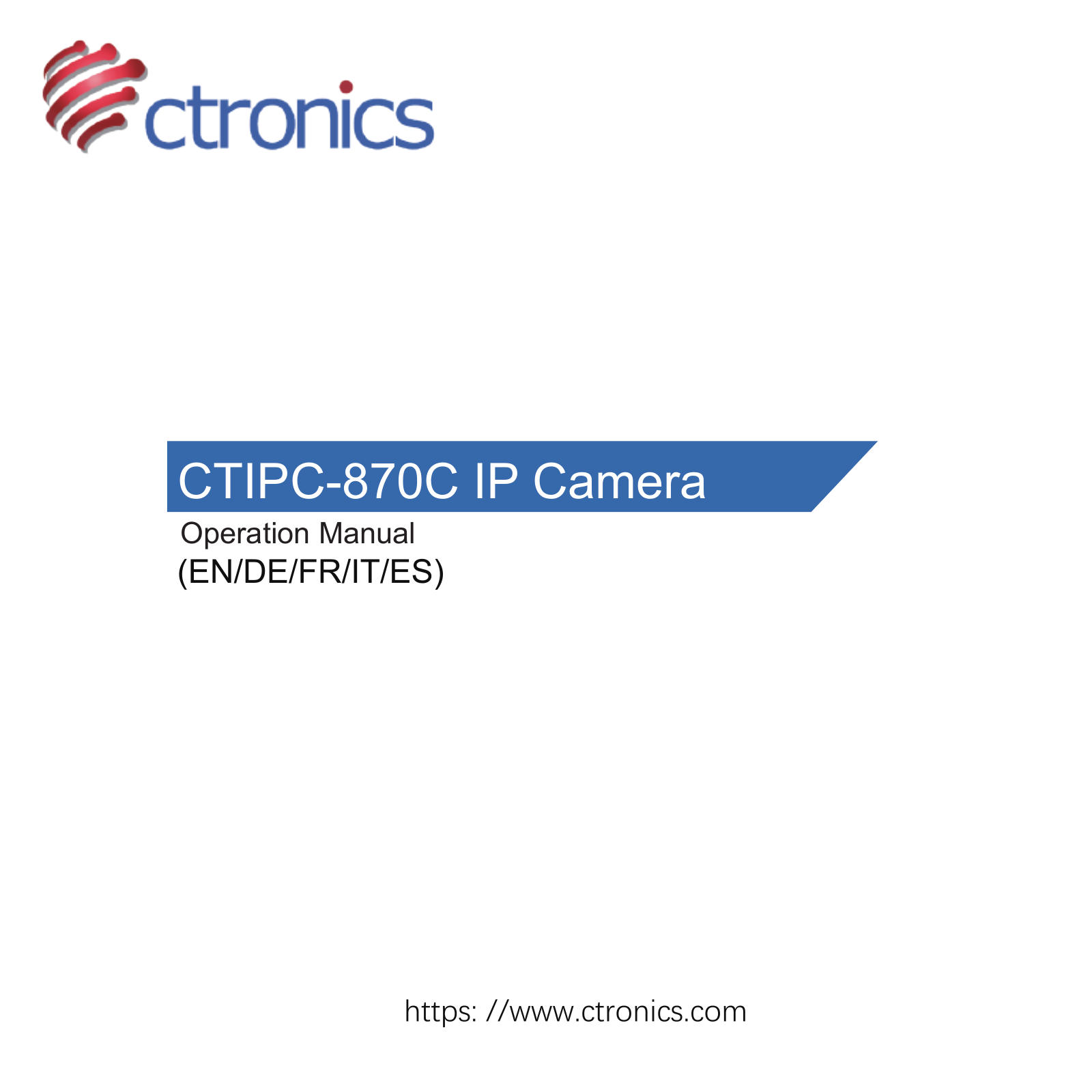Ctronics CTIPC-870C Operation Manual - ManualMachine.com