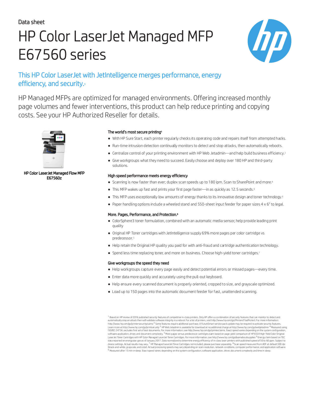 HP e67560 Datasheet