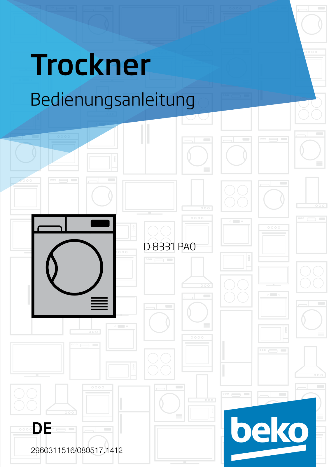 BEKO D 8331 PA0 operation manual