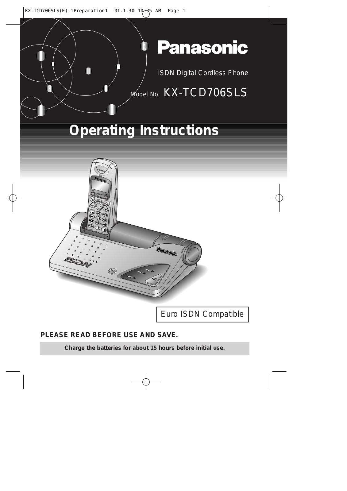 Panasonic KX-TCD706SLS User Manual