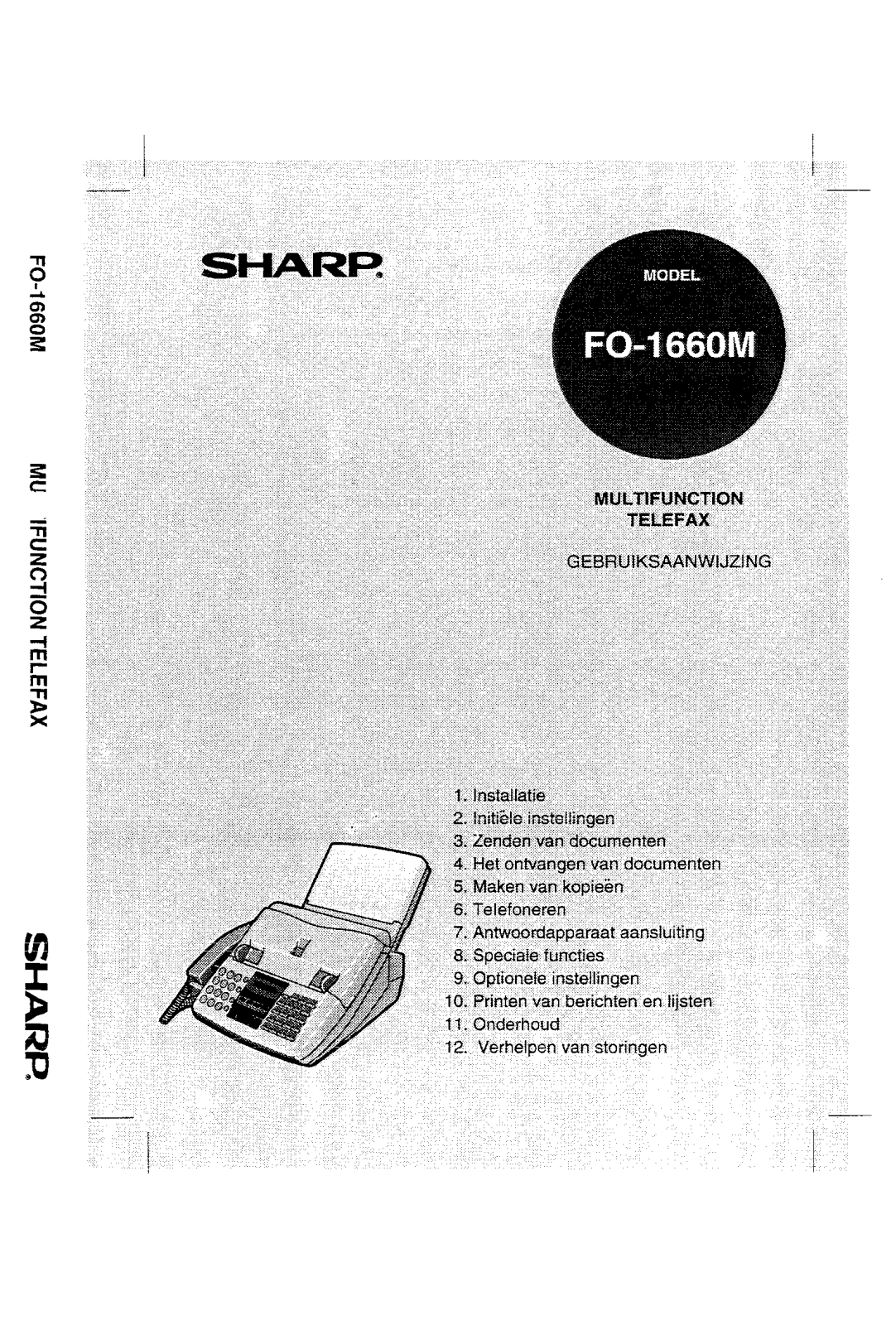 Sharp FO-1660M User Manual