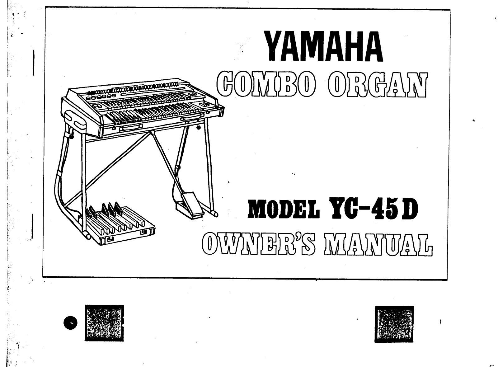 Yamaha YC-45D Owner's Manual