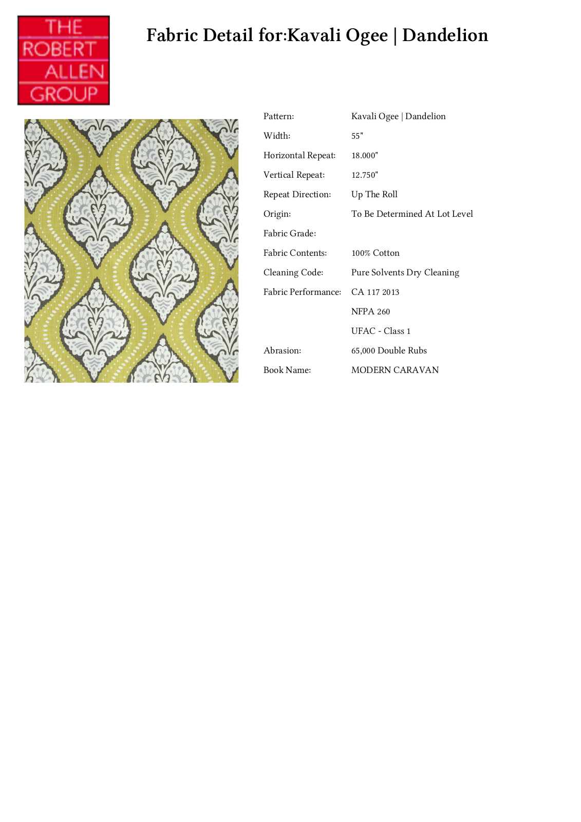 Robert Allen RALF1144 Specifications - ManualMachine.com