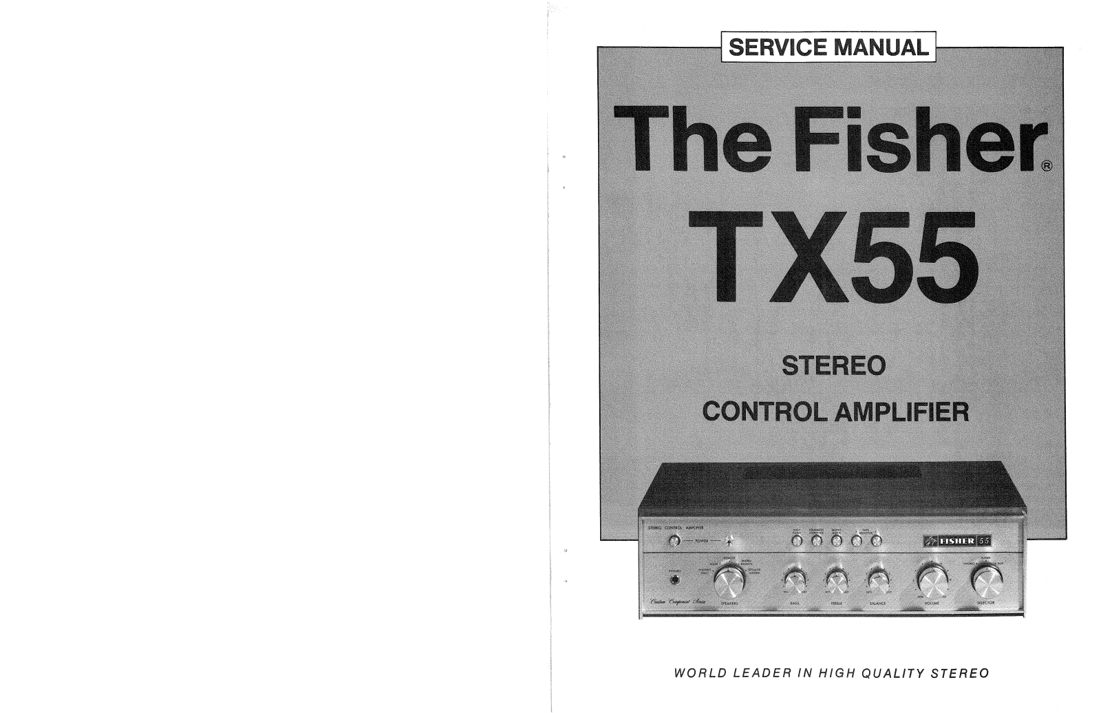 Fisher TX-55 Service manual