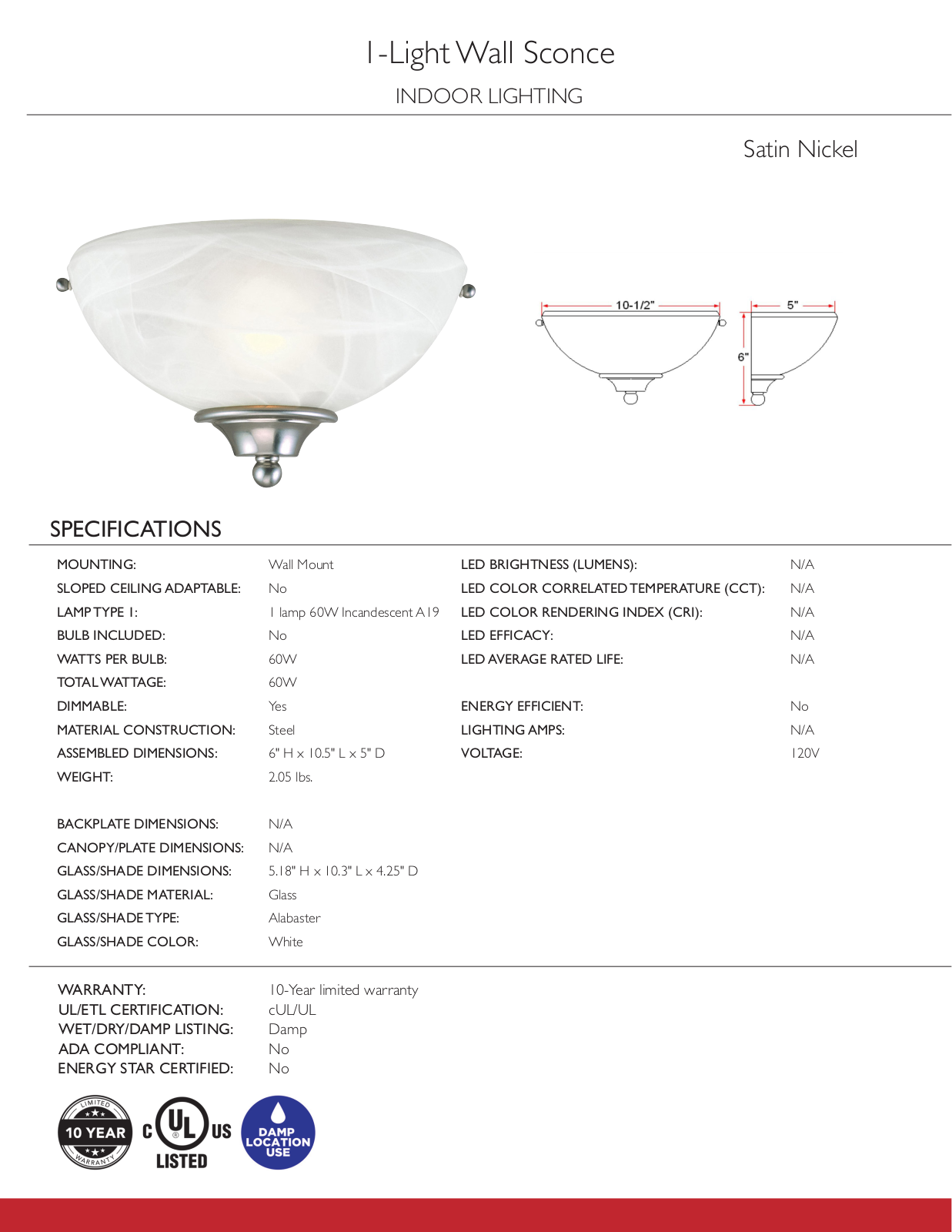 Fleur De Lis Living FDLL6504 Specifications - ManualMachine.com