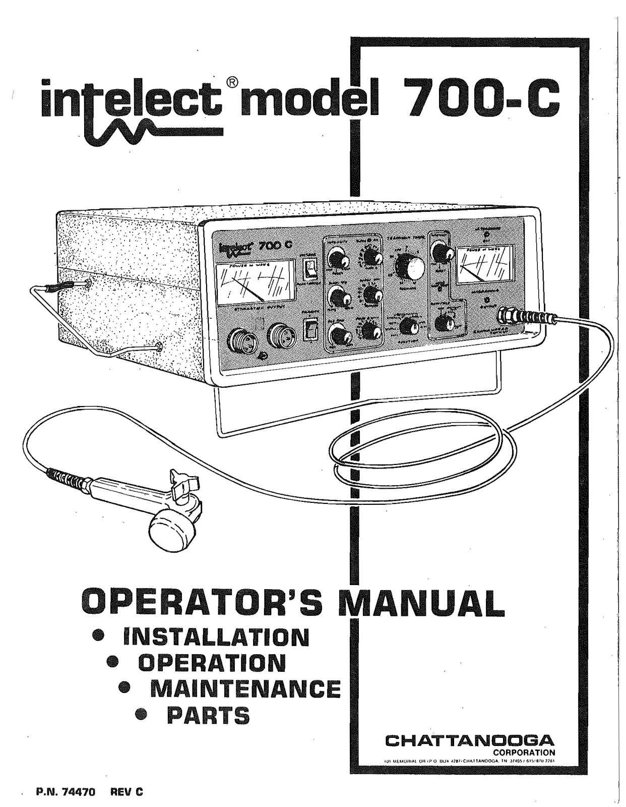 Intelect 700-C User Manual