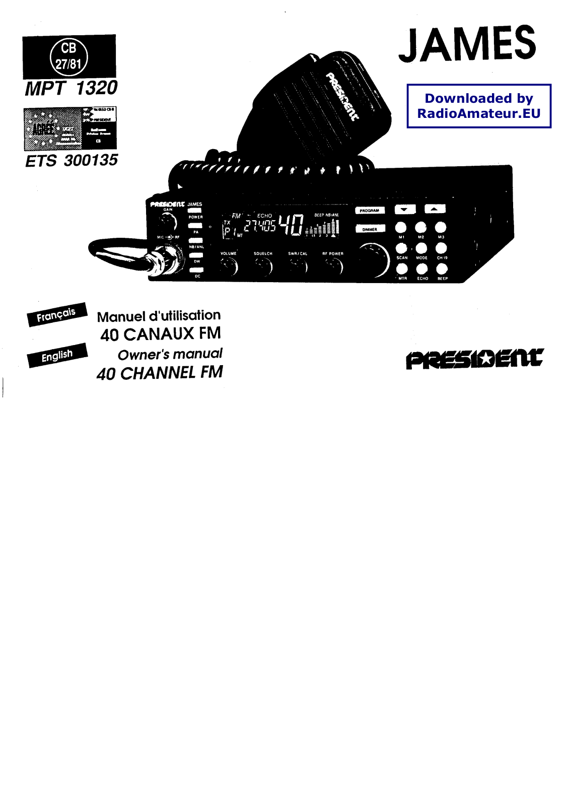 President James User Manual