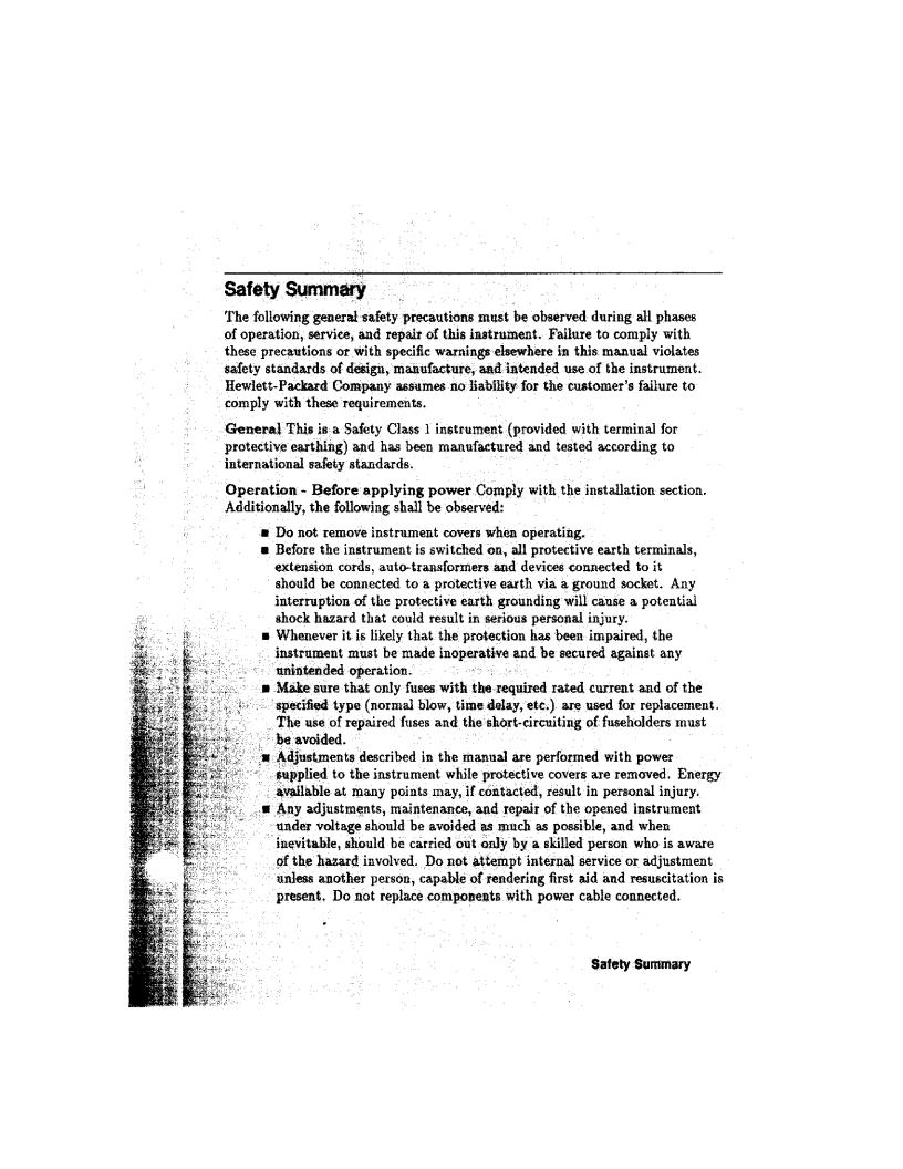HP 3324A User Manual