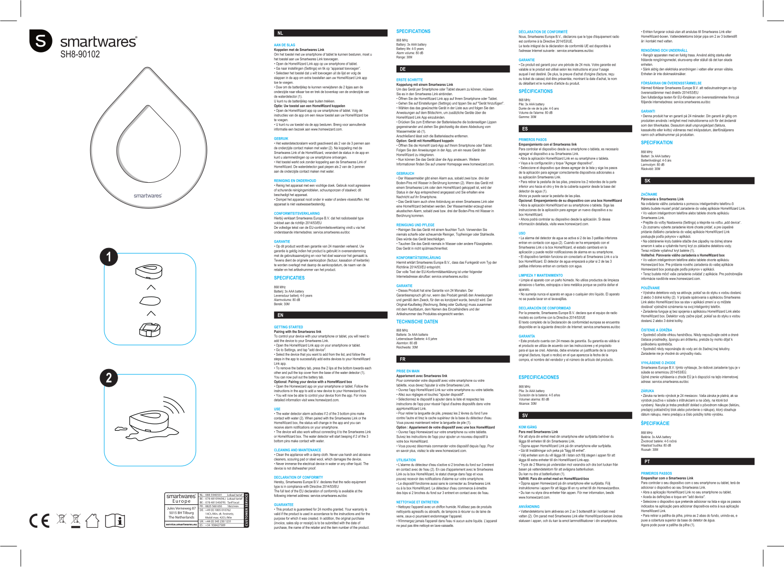 Smartwares SH8-90102 User Manual