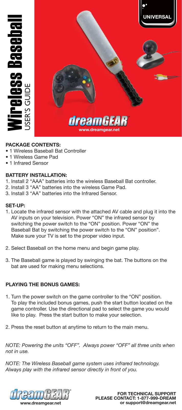 Dreamgear DGUN-030 User Manual